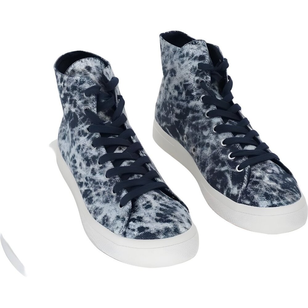 Sun + Stone Mesa High Top Tie-Dye Sneakers Blue Casual Men's US 11.5